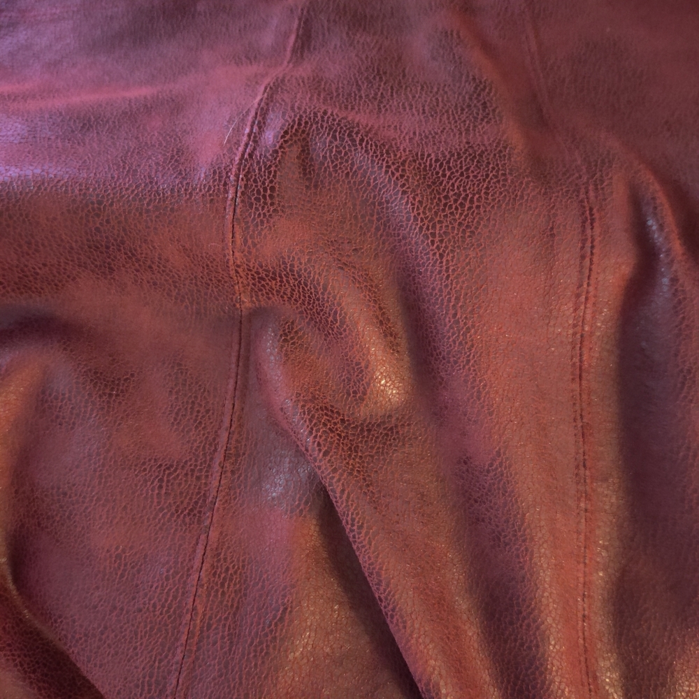 Hale Bob Faux Suede Burgundy Short Sleeve Dress - Picture 7 of 10